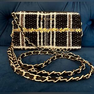 NWOT St John Knits Tweed Clutch